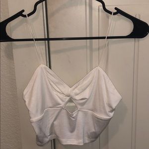 Forever 21 Twist Front Cropped Cami